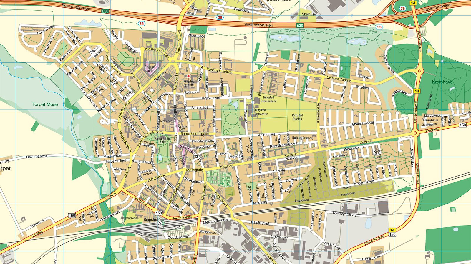 Ringsted bykort
